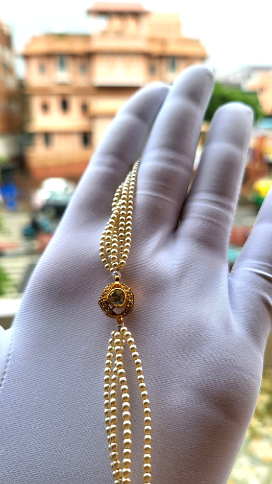 Naaz Evil Eye Bracelet – Polki Pearl Charm