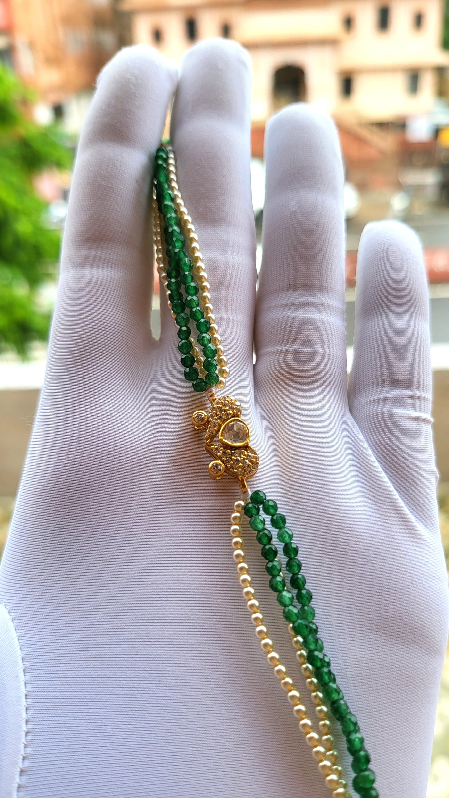 Heritage Polki Rakhi Bracelet