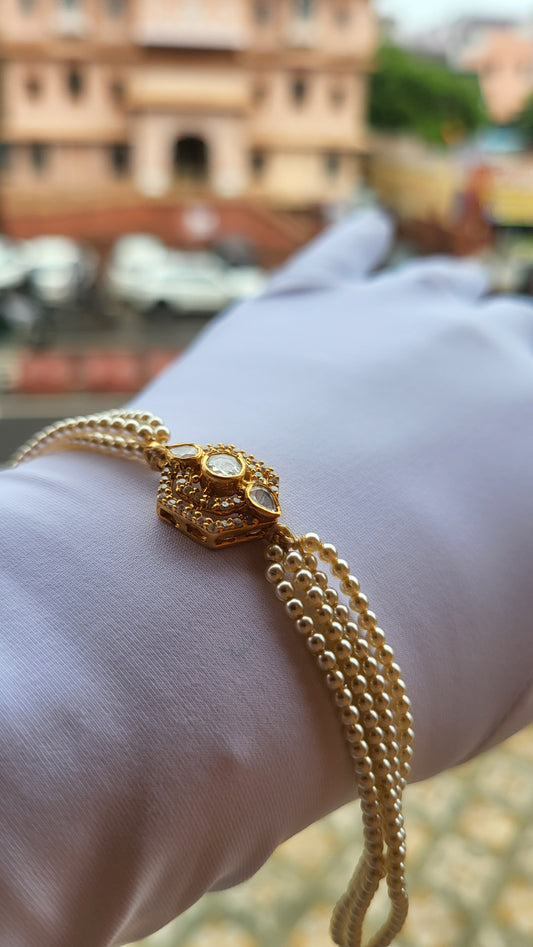 Meher Pearl & Polki Bracelet