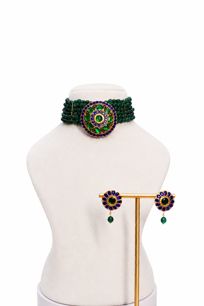 Mayurika Kundan Pendant Choker