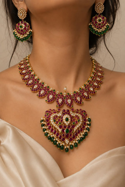 Gulrang Mango Polki Necklace