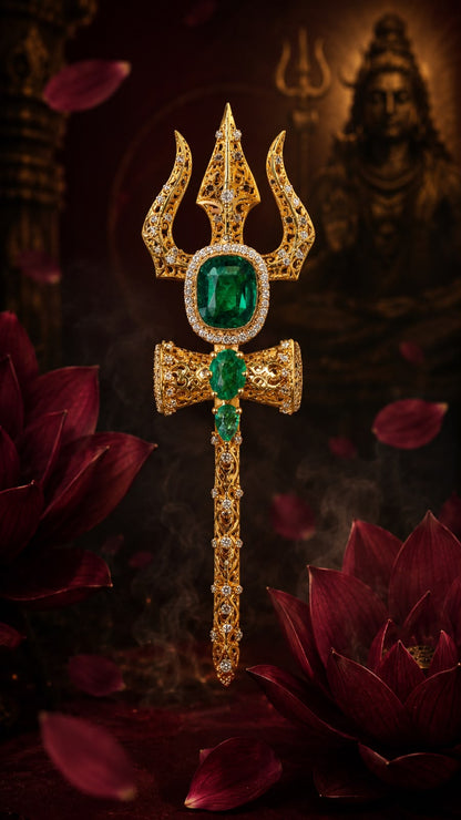 Trishul Brooch