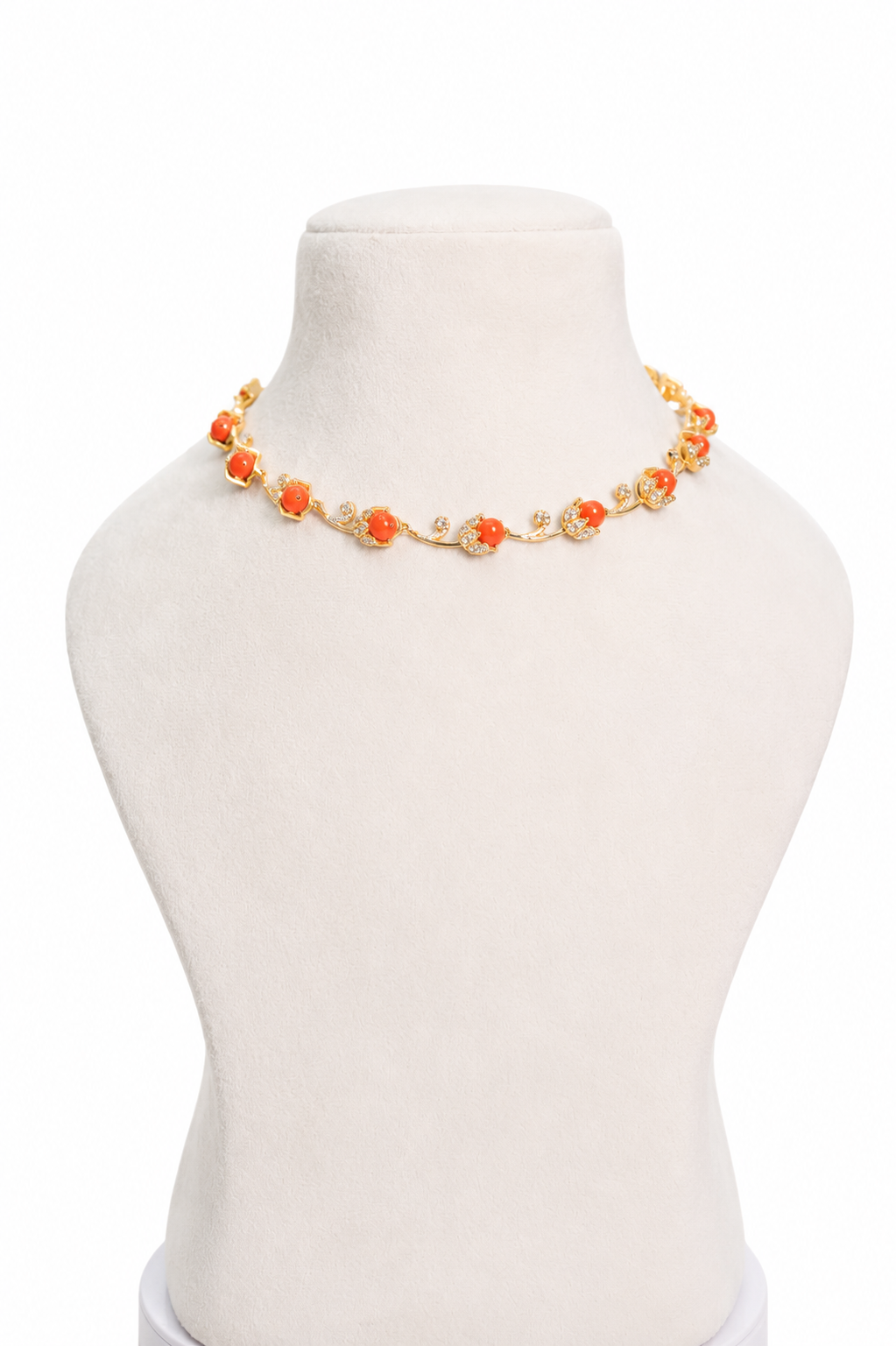 Lotus Coral Necklace