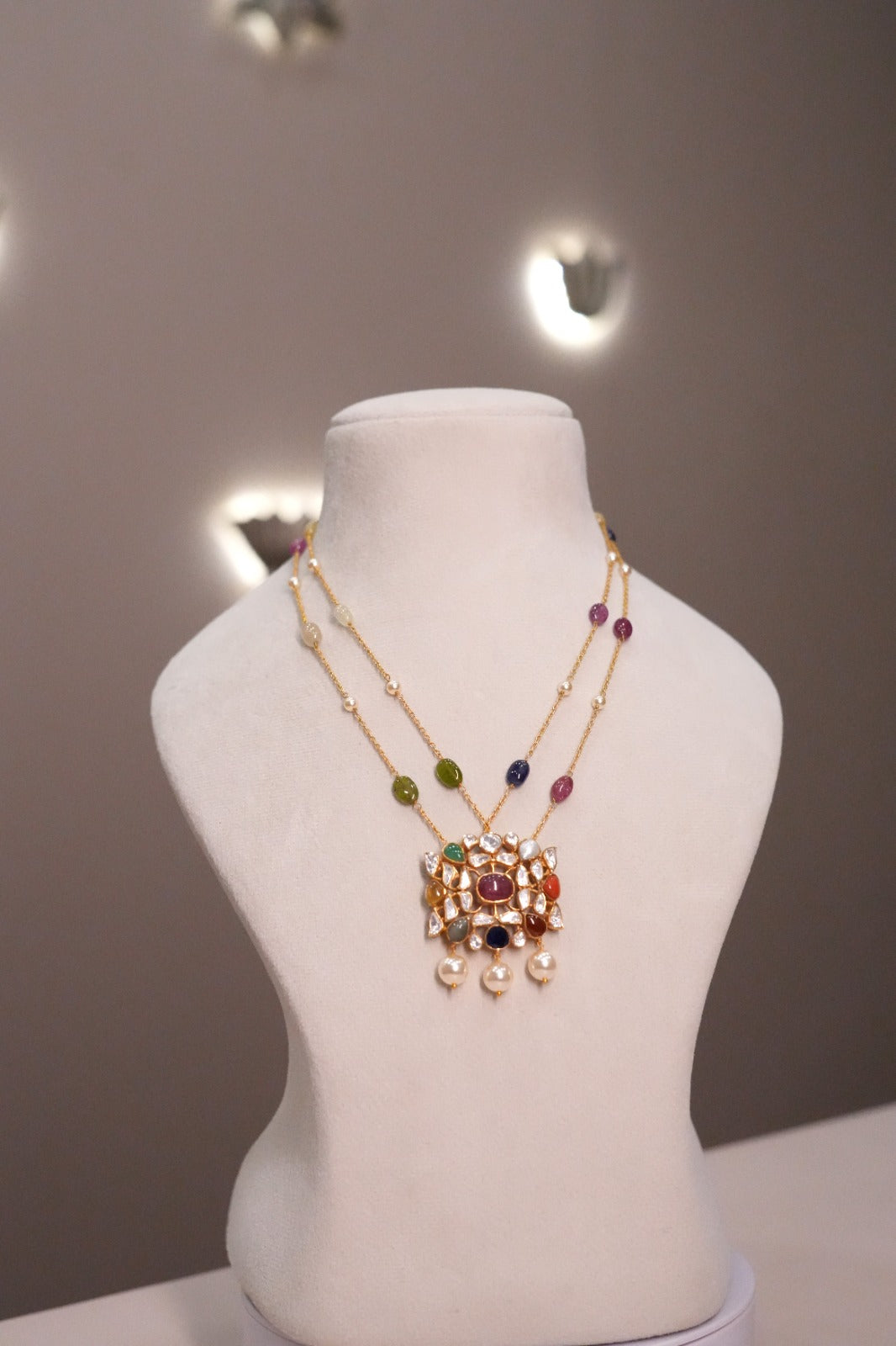 Navratan Chain Necklace